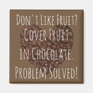 Kärlek Chocolate Raisins Funny Magnet