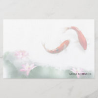 Kärlek Circles Lotus Koi Orient Harmony Personlig