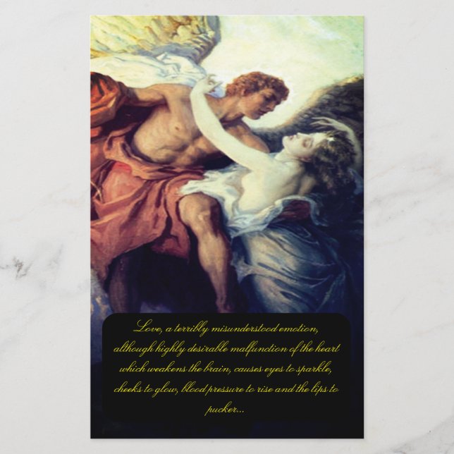 Kärlek citattecken - mall brevpapper (Framsida)