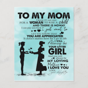Kärlek citerar Gift till min nuvarande Mamma Flygblad
