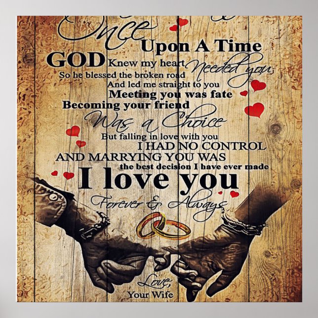 Kärlek citerar till min Make, hemdekan Poster (Framsidan)