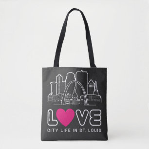 Kärlek City Life i St. Louis Missouri Tygkasse