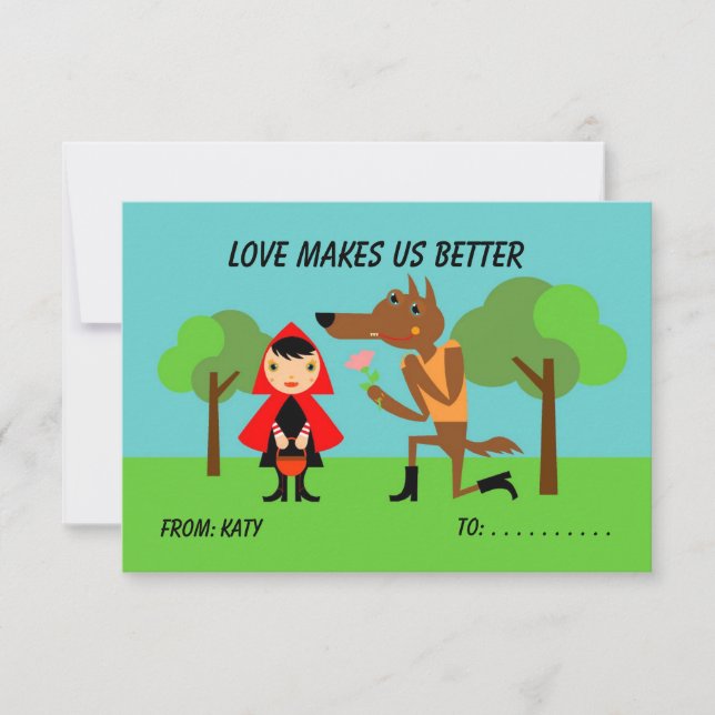 Kärlek Classroom Kids Valentines (Framsida)