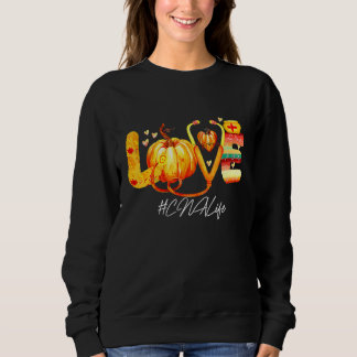 Kärlek CNA Liv Pumpa Höst Höst Thanksgiving Nur T Shirt