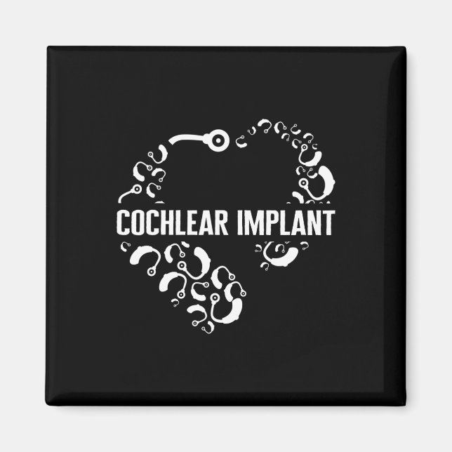 Kärlek Cochlear Implant ASL H Magnet (Framsidan)