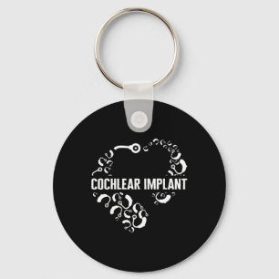 Kärlek Cochlear Implant ASL H Nyckelring