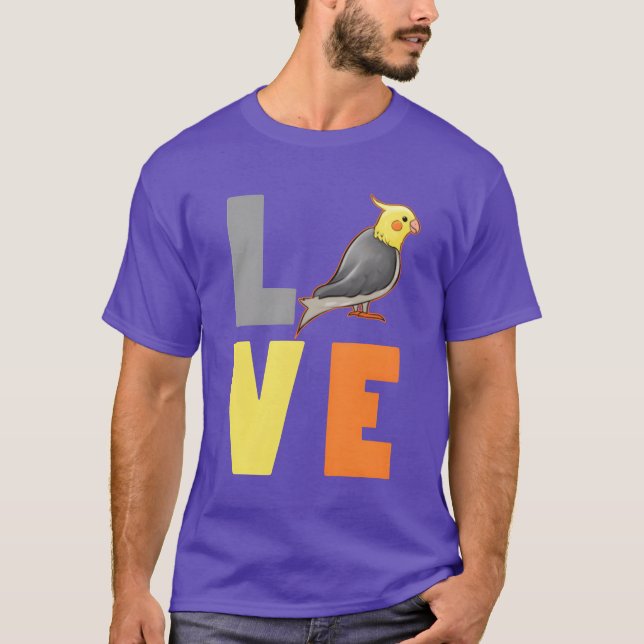 Kärlek Cockatiel flicka T Shirt (Framsida)