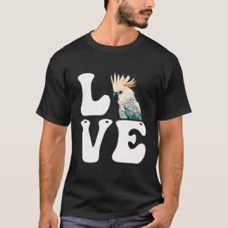 Kärlek Cockatoos Parrots Bird Älskare Cockatoo Par T Shirt