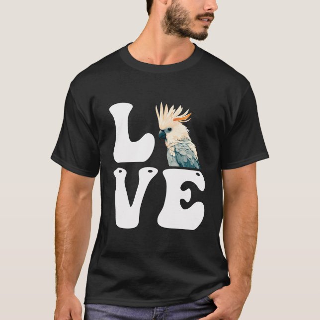 Kärlek Cockatoos Parrots Bird Älskare Cockatoo Par T Shirt (Framsida)