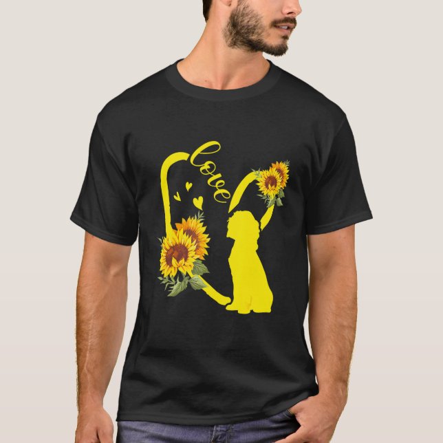 Kärlek Cocker Spansk solros T Shirt (Framsida)