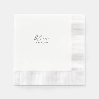 Kärlek Cocktail Napkin Pappersservett