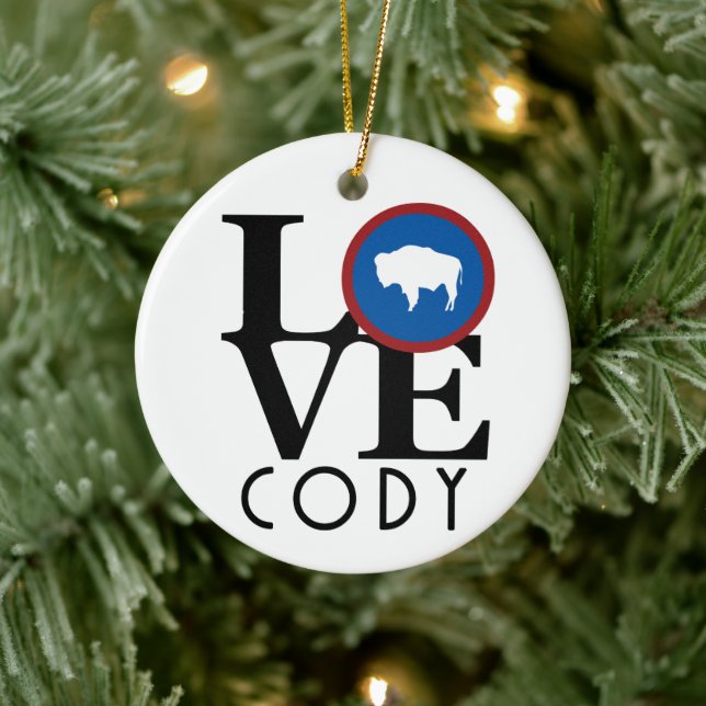 KÄRLEK Cody Wyoming Julgransprydnad Keramik (Träd)