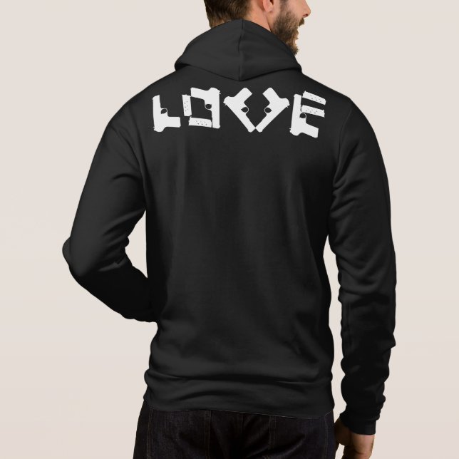 KÄRLEK Collection Black Hoodie Tee (Baksida)