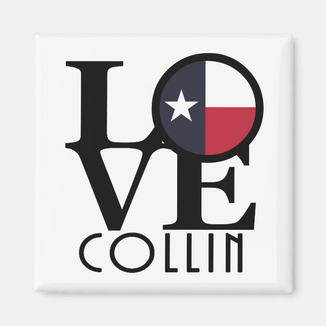 KÄRLEK Collin Texas Magnet (Framsidan)