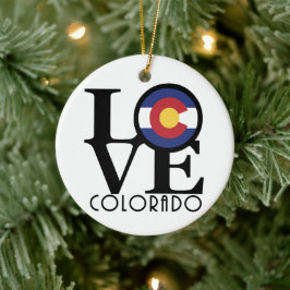 KÄRLEK Colorado Julgransprydnad Keramik