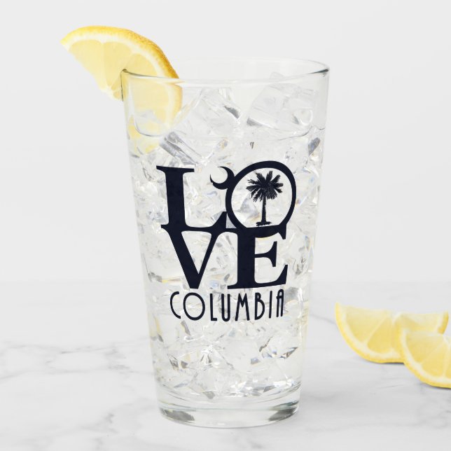KÄRLEK Columbia South Carolina Glaskopp (Framsida Ice)