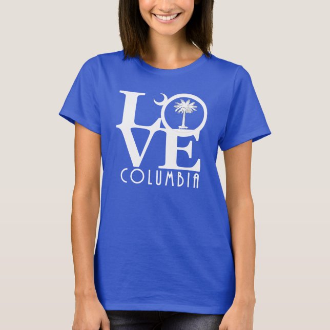 KÄRLEK Columbia South Carolina T Shirt (Framsida)