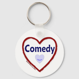 Kärlek Comedy Nyckelring