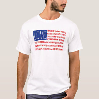 Kärlek Compassion Kindness Hope Generosity Justice T Shirt