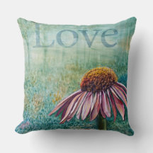 Kärlek Coneflower /Family Dandelion Pillow