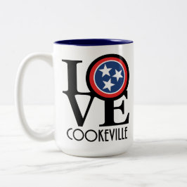 KÄRLEK Cookeville Tennessee 15oz Två-Tonad Mugg