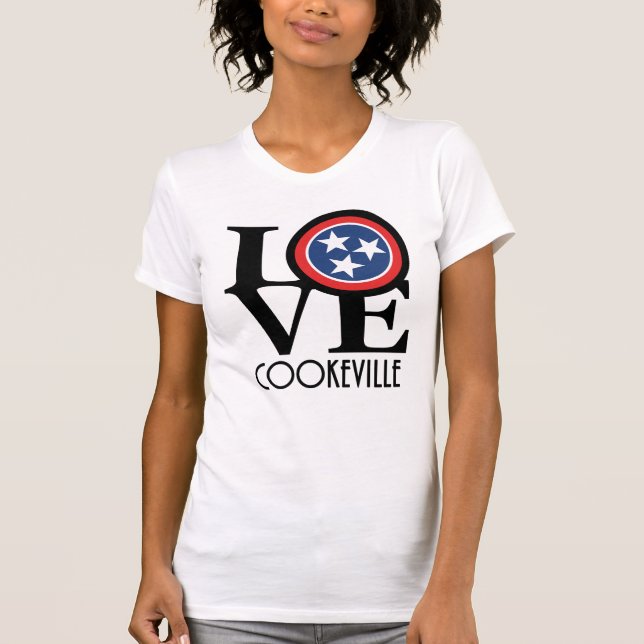 KÄRLEK Cookeville Tennessee T Shirt (Framsida)