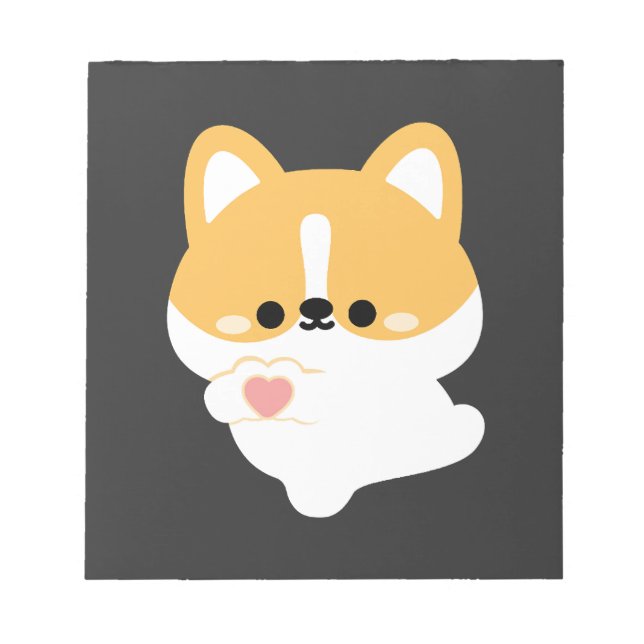 Kärlek Corgi Anteckningsblock (Framsida)