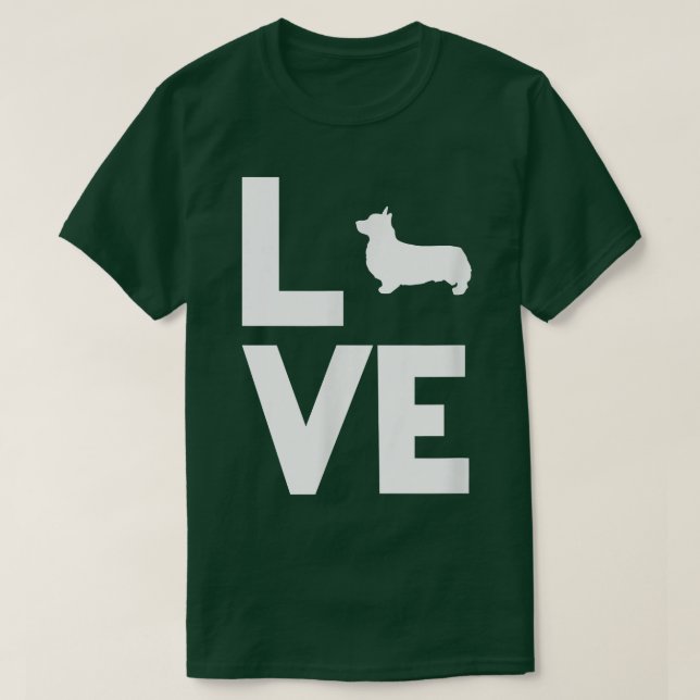 Kärlek Corgi Hund Mamma  T Shirt (Design framsida)