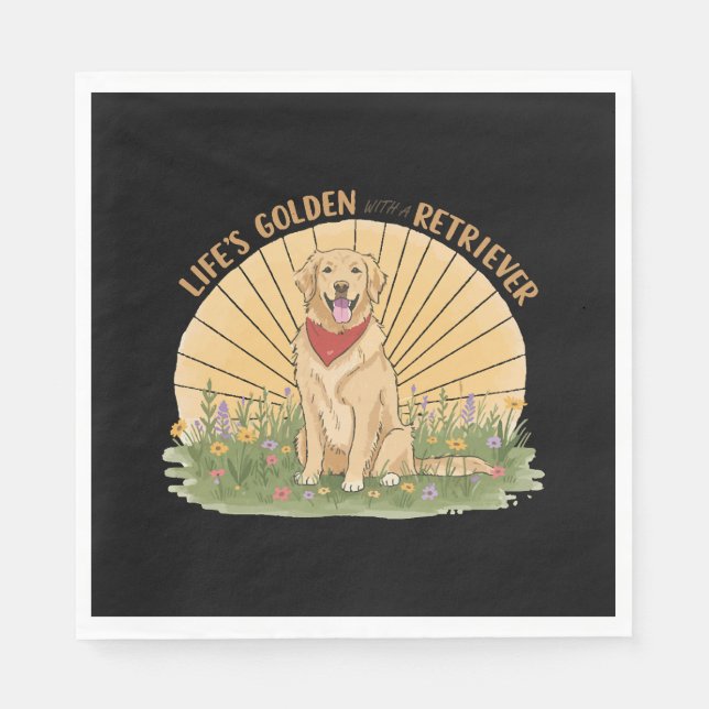 Kärlek Corgi Pappersservett (Framsidan)