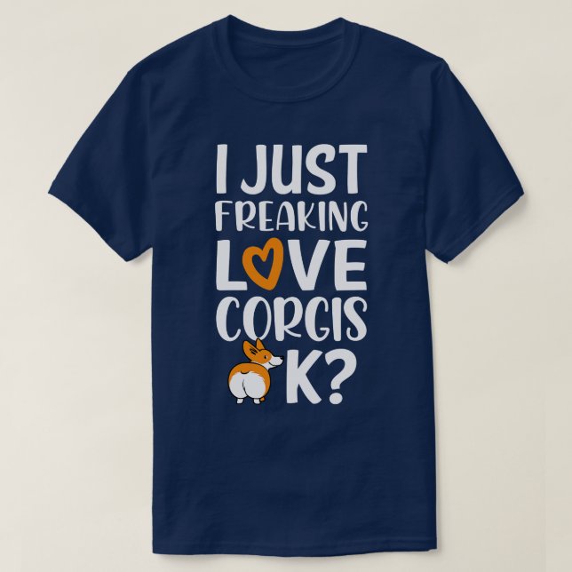 Kärlek Corgis T Shirt (Design framsida)