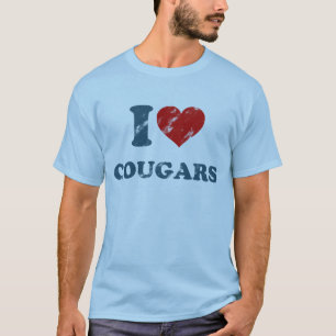 Kärlek Cougars Vintage T-Shirt