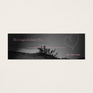 Kärlek Coupon Litet Visitkort