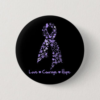 Kärlek Courage Hope Butterfly - General Cancer Knapp