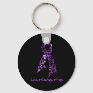 Kärlek Courage Hope Butterfly - GIST Cancer Nyckelring