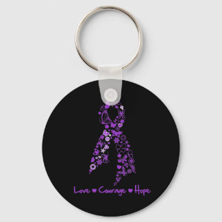 Kärlek Courage Hope Butterfly - GIST Cancer Nyckelring