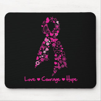 Kärlek Courage Hope Butterfly Ribbon - Breast Canc Musmatta