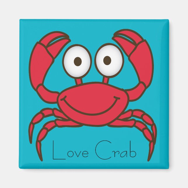 Kärlek Crab Magnet (Framsidan)