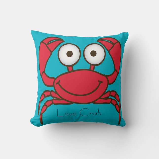 Kärlek Crab Pillow Kudde (Framsida)