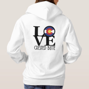 KÄRLEK Crested Butte Colorado (tryck på baksidan) T Shirt