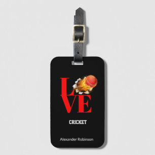 Kärlek Cricket Personlig Sports Bagagebricka
