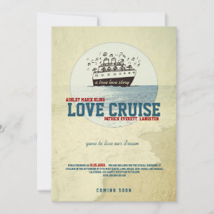 KÄRLEK CRUISE-Borta för att leva vår dröm! Bröllop Inbjudningar