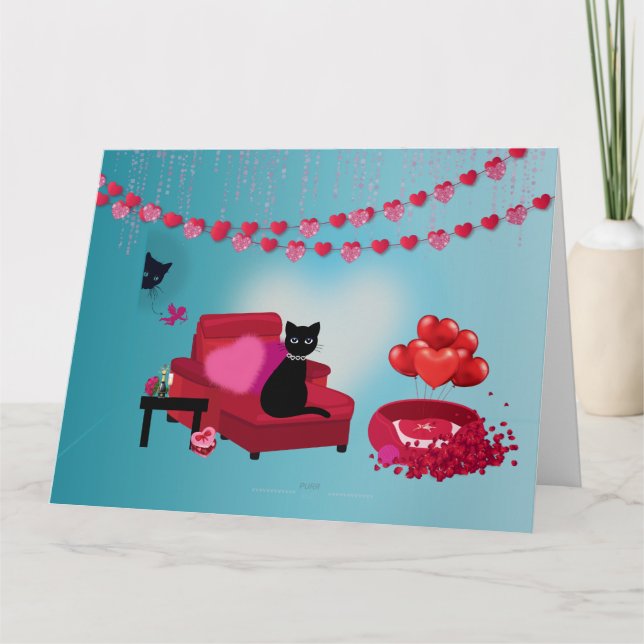 Kärlek - Cupid - Kattpresentpåse Kort (Framsida)