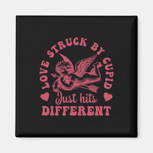 Kärlek Cupid Slogs Av Bara Träffar En Annan Alla H Magnet (Framsidan)