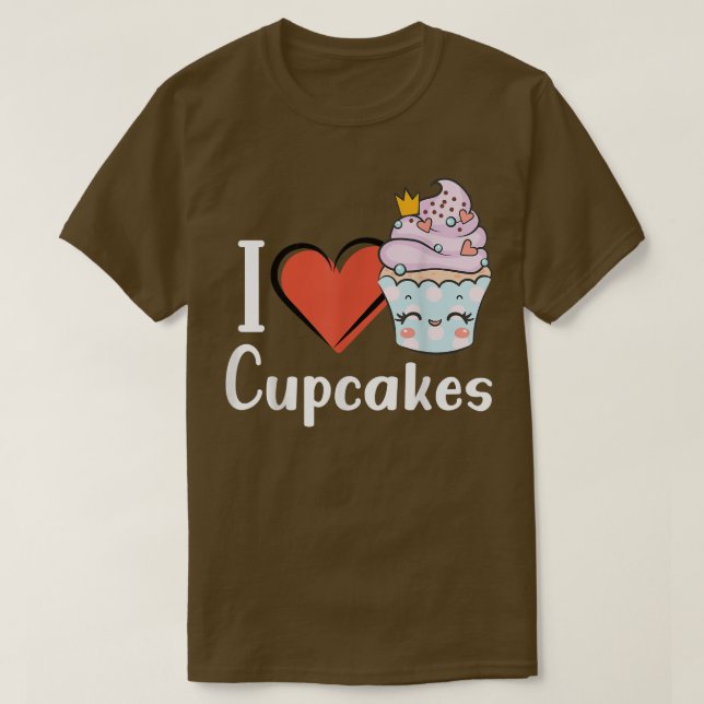 Kärlek Cuptårta Funny Baking Delicious Cuptårta Kä T Shirt (Design framsida)