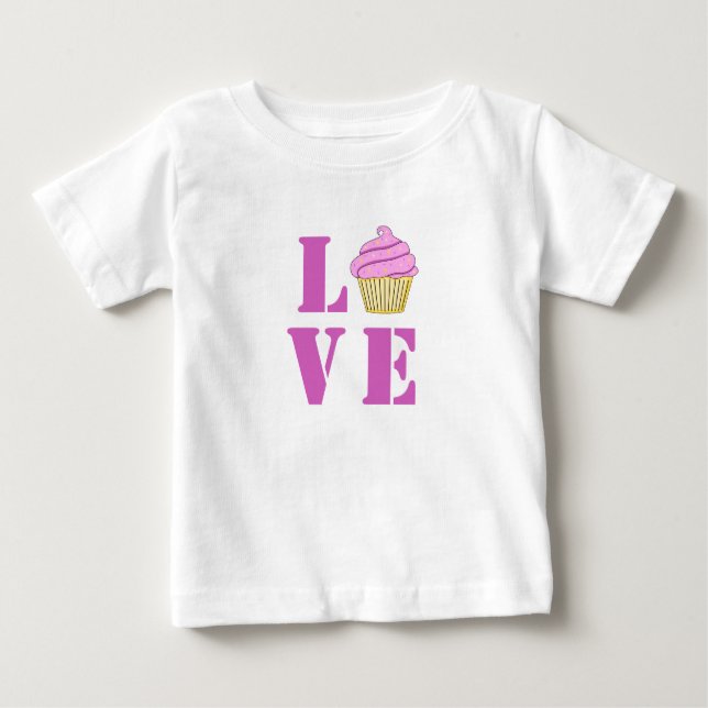 Kärlek Cuptårta T-Shirt (Framsida)