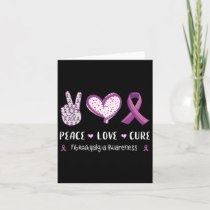 Kärlek Cure Fibromyalgia Awareness Manar Women Kid Kort