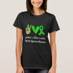 Kärlek Cure Nephrotic Syndrome Grönt Ribbon Awaren T Shirt