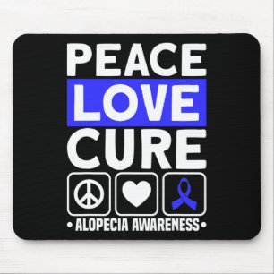 Kärlek Cure Support Alopecia Awareness Ribbon 1 Musmatta
