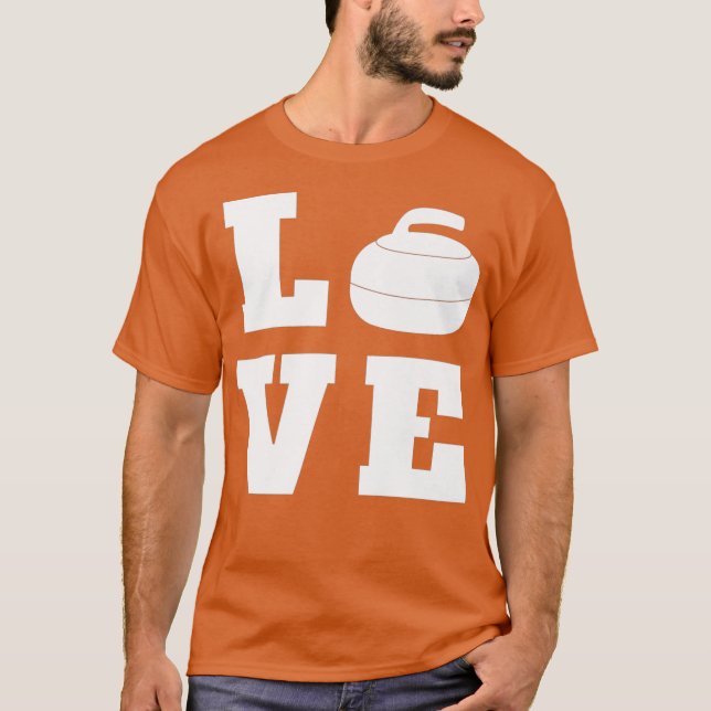 Kärlek Curling för stolt boklerpremie T Shirt (Framsida)