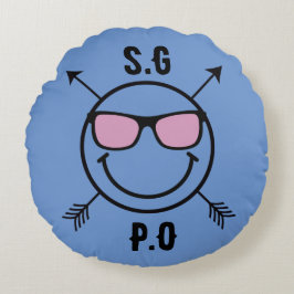 Kärlek Cushion Initial älskare par runda påfyllnin Rund Kudde